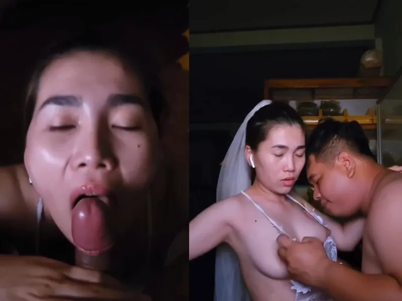 Cô dâu chiều anh một hôm bú cu doggy cho anh yêu P1